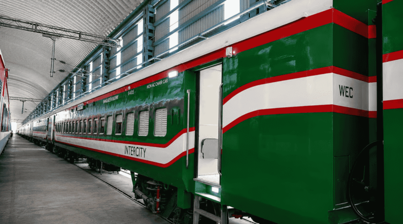 India Rolls Out First 19-Coach Custom LHB Train for Bangladesh