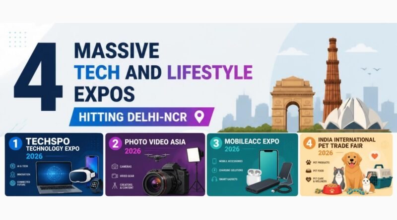 4 Massive Tech & Lifestyle Expos in Delhi-NCR This Week