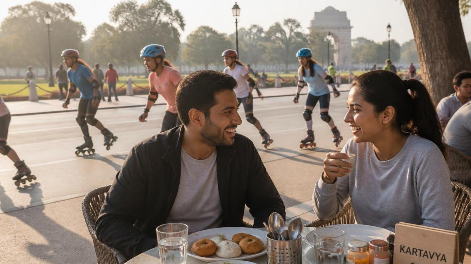 Early Morning Activities Near Rashtrapati Bhavan Delhi