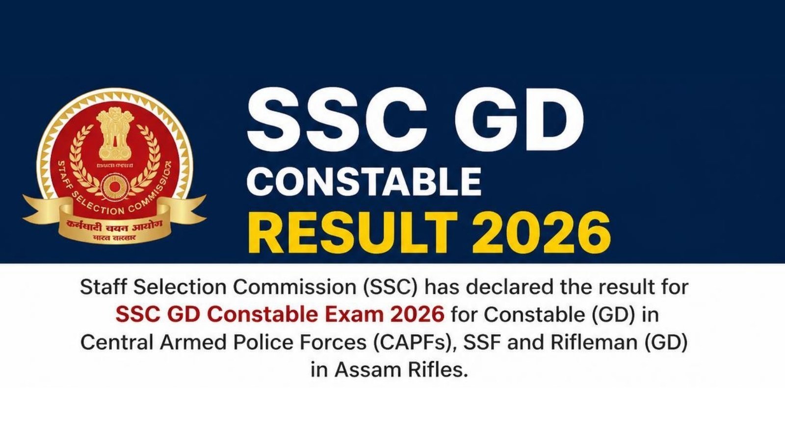 SSC GD Result 2026: Merit List PDF, Cut-Offs & PET/PST Guide