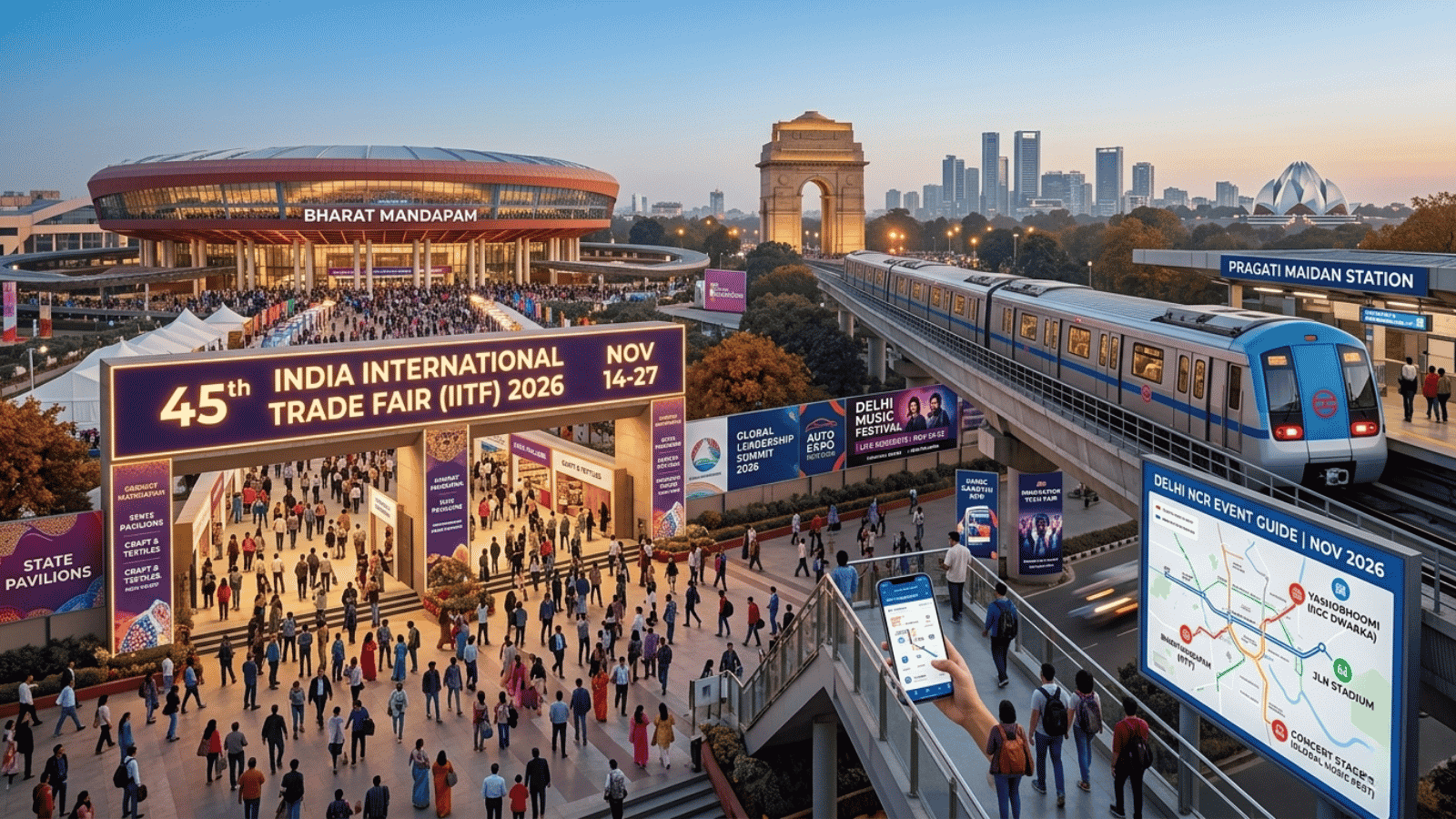 Delhi NCR November 2026 Event Guide: Mega Fairs, Concerts & Tickets